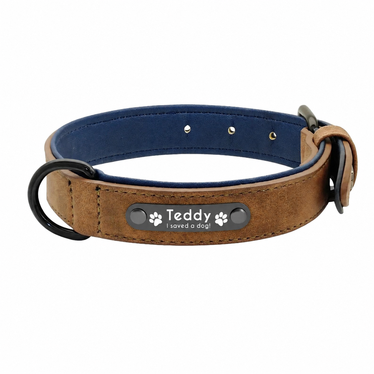 I Saved A Dog Collar - Cognac Trail