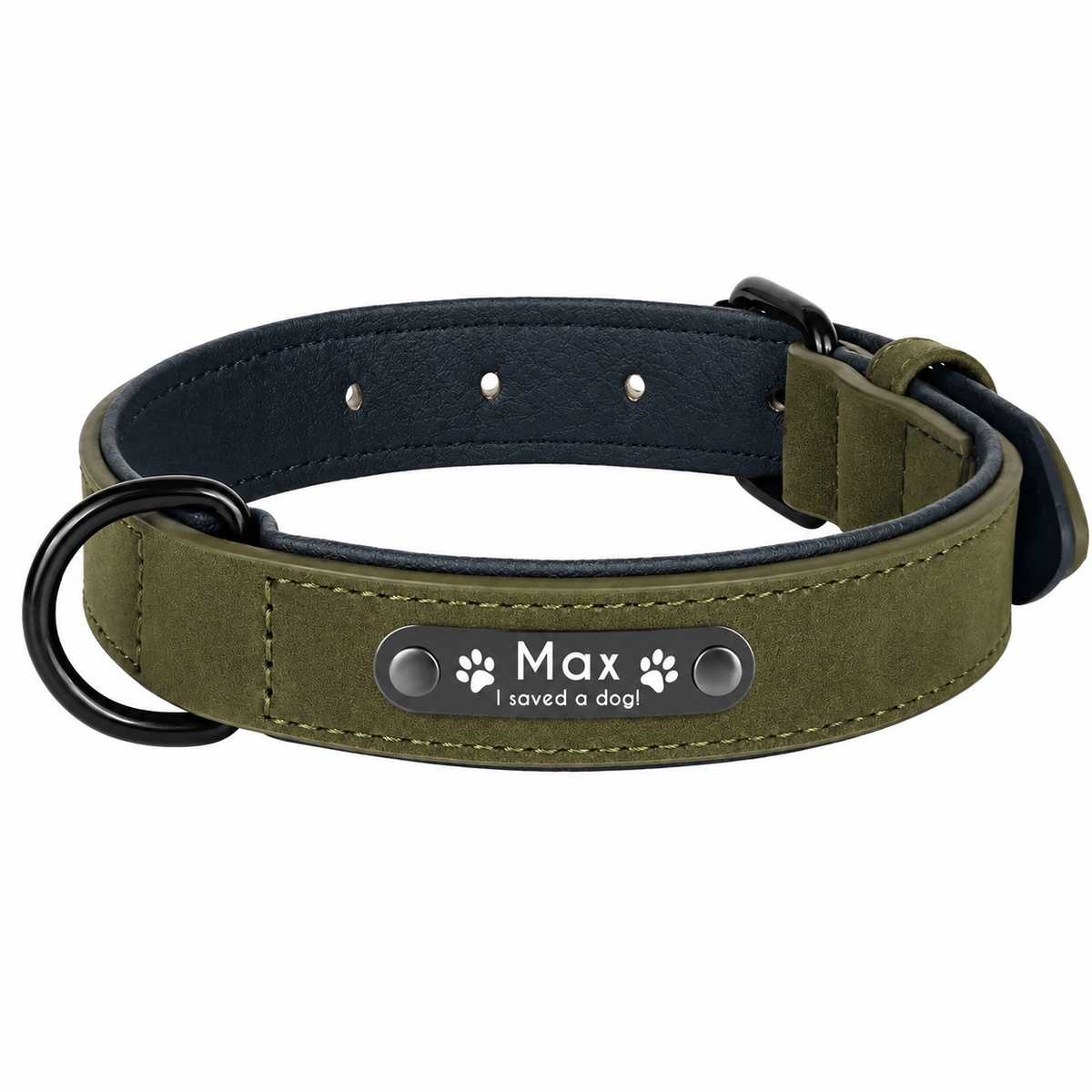 I Saved A Dog Collar - Olive Grove